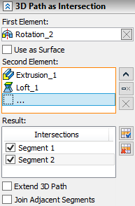 3DPathIntersection3