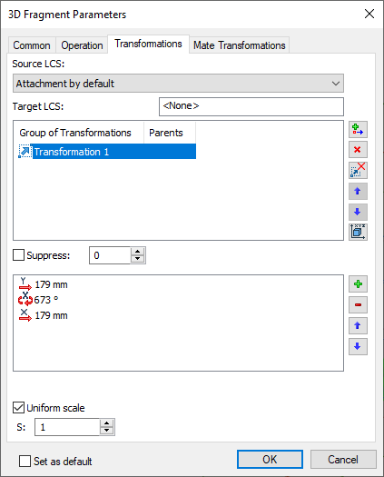 ParametersTransformations