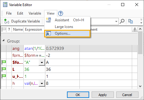 VariablesEditor60