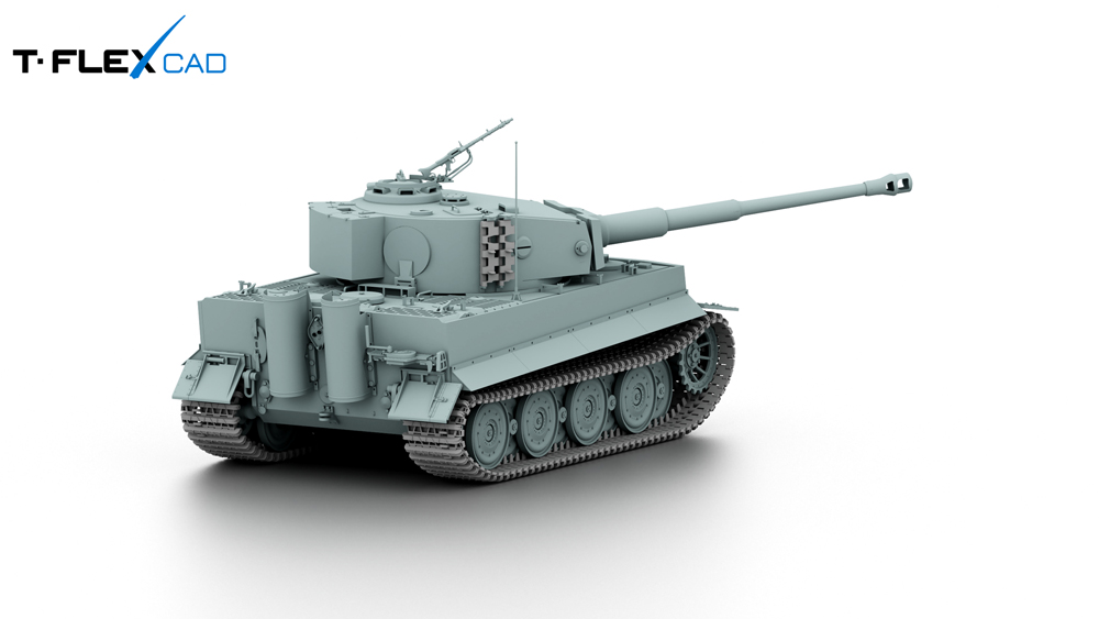 Tiger Ausf. E tank model in 1:16 scale