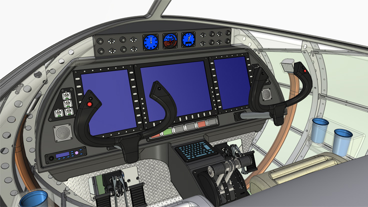Business Jet Cockpit