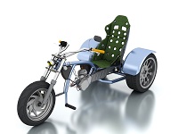 Trike with D6 Engine